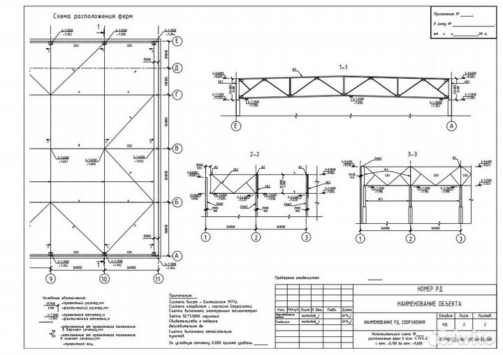 Оформление исполнительных геодезических схем
