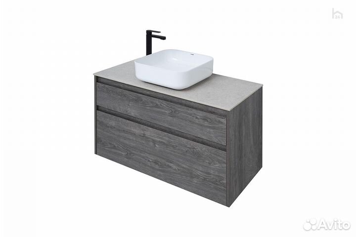 Тумба под раковину 100 (2 ящика) Nova Lite