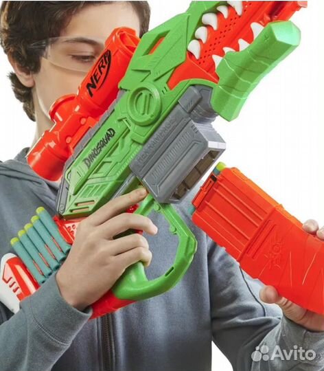 Бластер Нёрф Дино Рекс Рэмпейдж