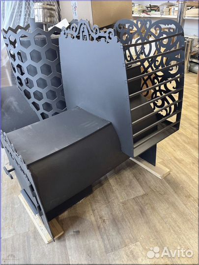 Печь из трубы 8мм Горизонтальная-426