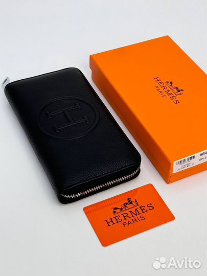 Кошелек мужской кожаный Hermes