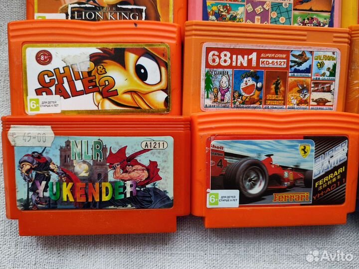 Игровые картриджи для денди. 8 бит. одним лотом