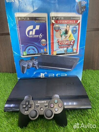 PS3 SuperSlim 500gb + 70 игр