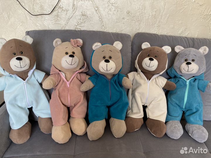 Игрушки заяц мишка ручная работа