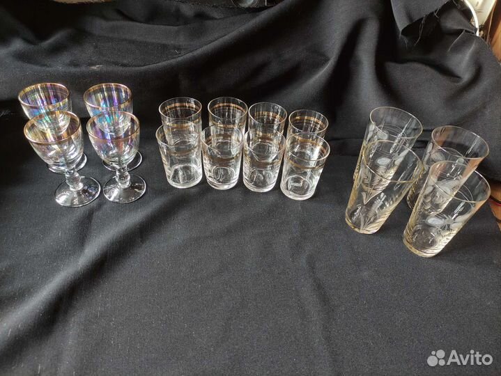 Рюмки стеклянные советские