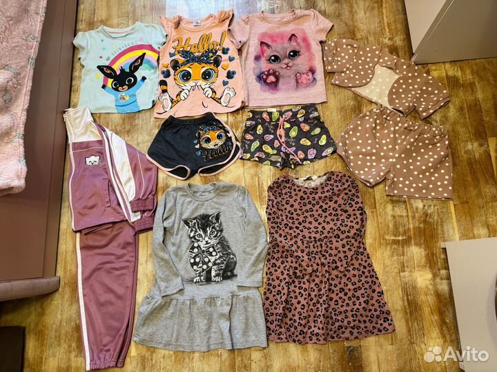 Огромный пакет вещей 104-110