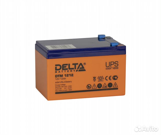 Аккумуляторная батарея Delta DTM 1212 (12V / 12Ah)