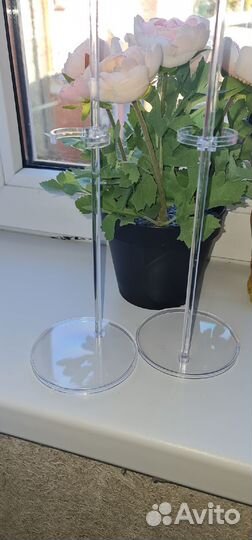 Подставки для кукол прозрачные 1/6 - выс.30 см