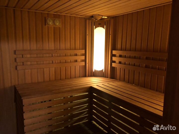 Русская баня на дровах с большой купелью