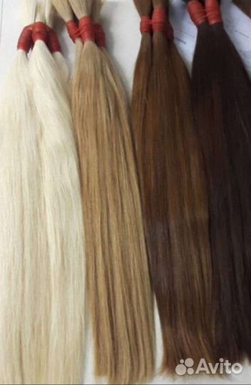 Волосы для наращивания 50,60,70см блонд,русый и др
