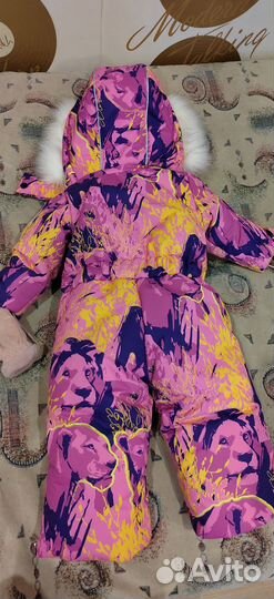 Зимний комбинезон для девочки 80