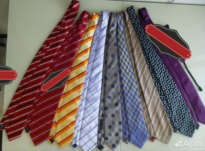 Галстуки известных брендов.Шёлк. Ремень