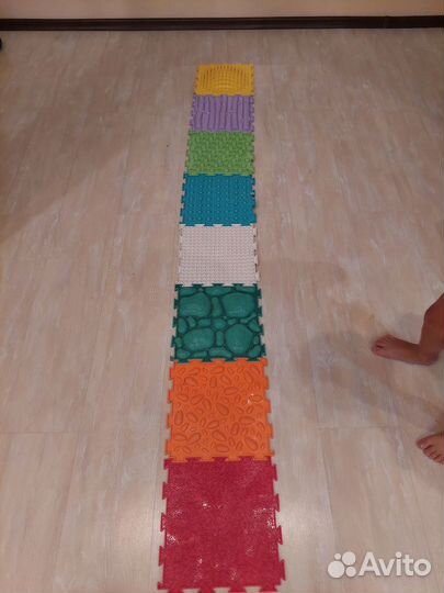 Модульный развивающий массажный коврик