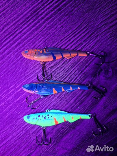 Вибы на судака 80 мм 3 штуки