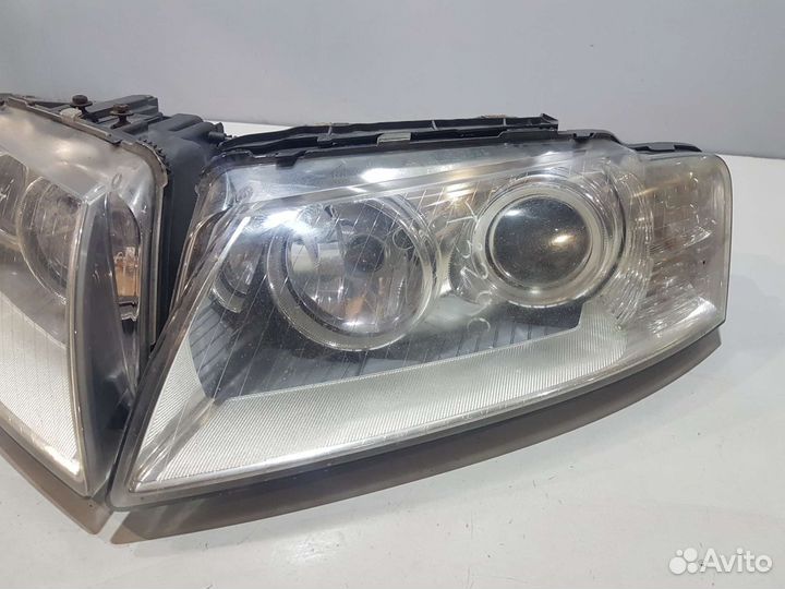 Комплект передних фар рестайлинг ауди а8 audi a8