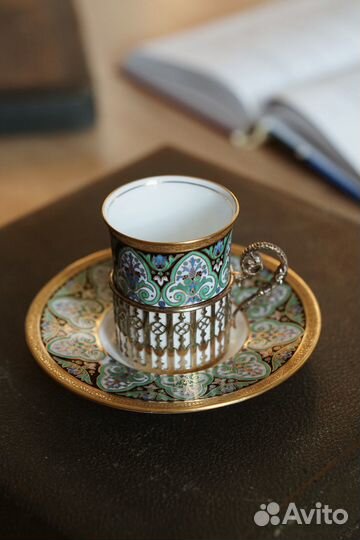 Wedgwood сервиз серебро подстаканники ар-деко