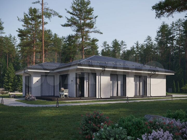 Коттедж 150 м² на участке 10 сот.