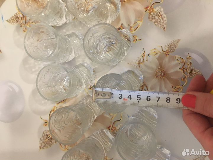 Стопки Сапожок СССР хрусталь