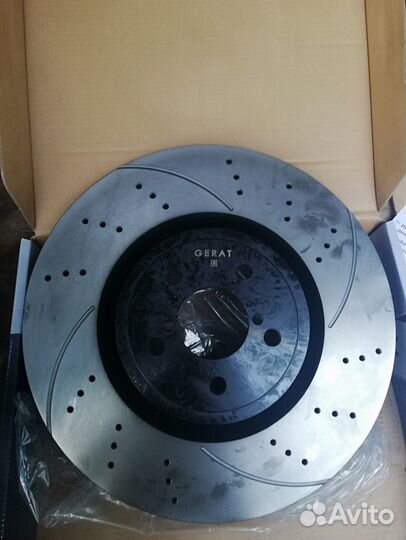 Тормозные диски gerat с перфорацией и насечками