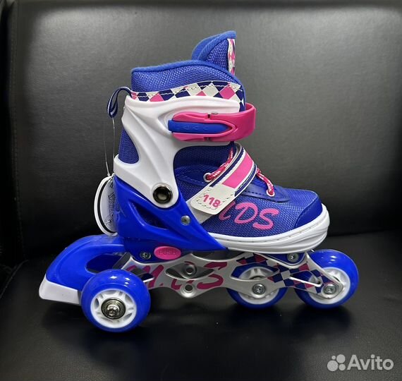 Роликовые коньки детские раздвижные новые