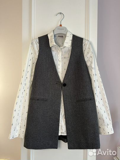 Gulliver жилет и рубашка школьная