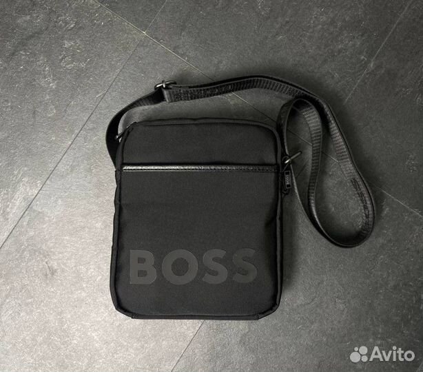 Сумка барсетка рюкзак Hugo Boss черный