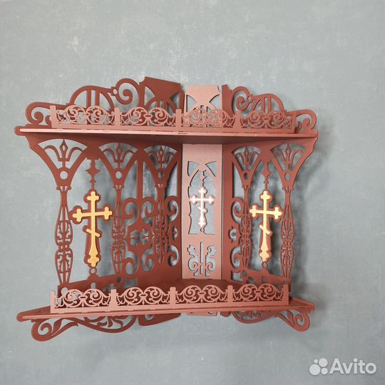 Полка для икон Иконостас Модель 149 Красный угол 2