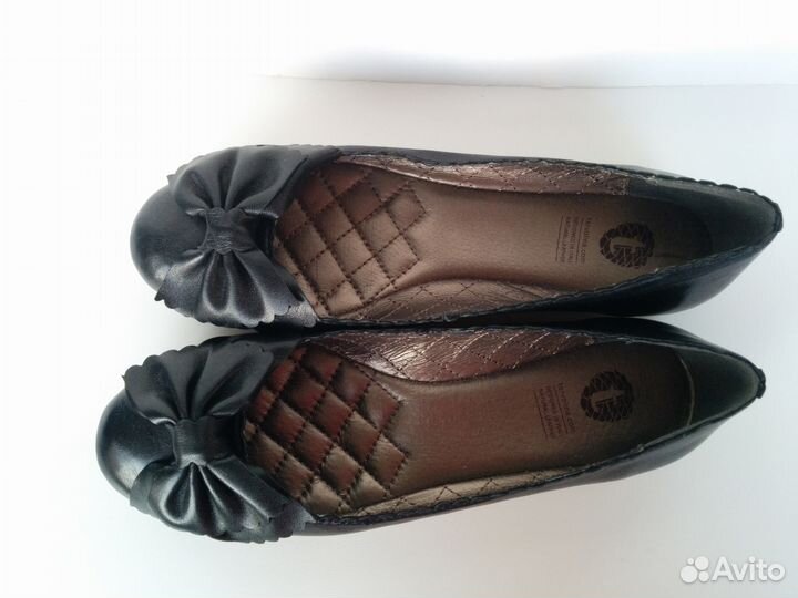 Туфли кожаные черные