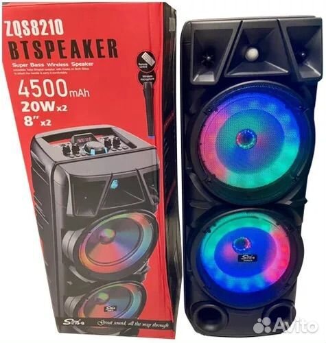 Блютуз колонка speaker zqs8210 с дефектом