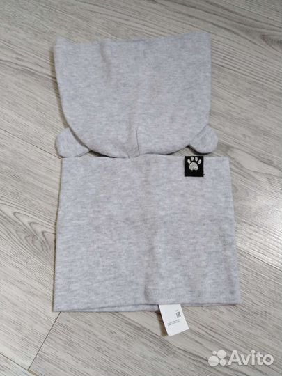 Шапка+снуд 9-12 месяцев