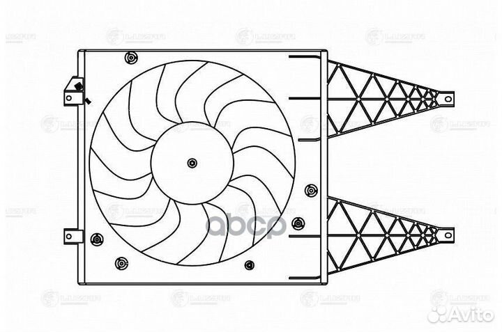 Э/вентилятор охл. LFK1805 luzar