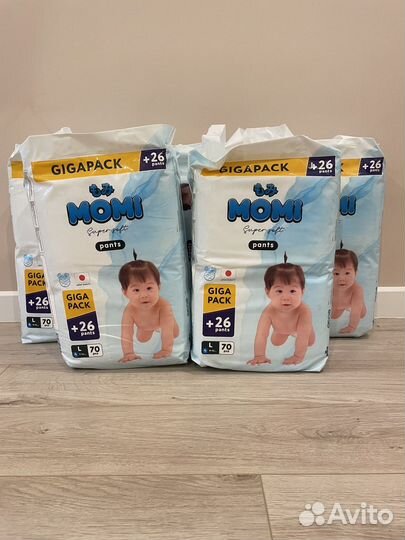 Подгузники-трусики momi super soft 70 шт