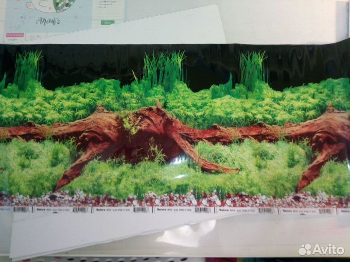 Фон для аквариума Nature #9008 Black spring of woo