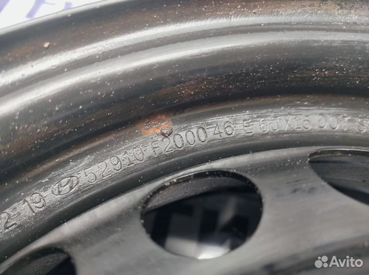 Диск штампованный Hyundai R15 5*114.3 52910-F2000