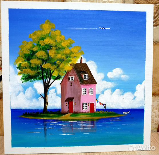 Картина акрилом на холсте