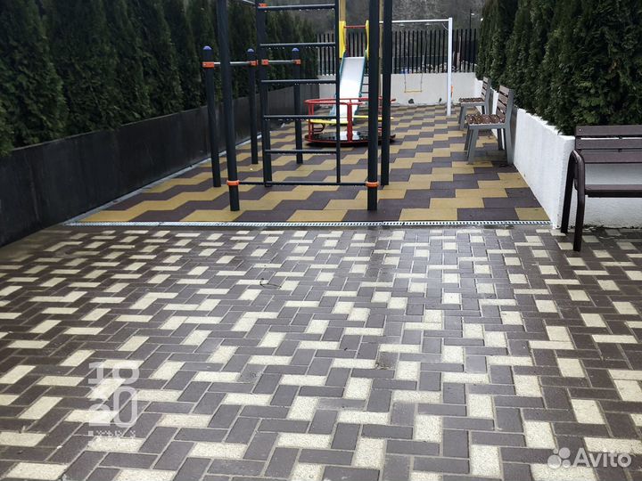 Тротуарная плитка, бордюры