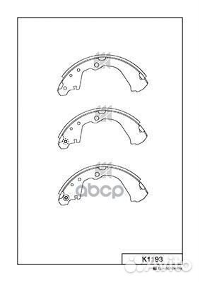 Колодки тормозные барабанные Nissan Prairie M12