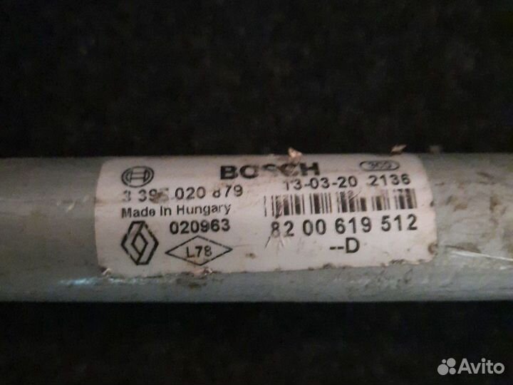 Механизм дворников рено трапеция