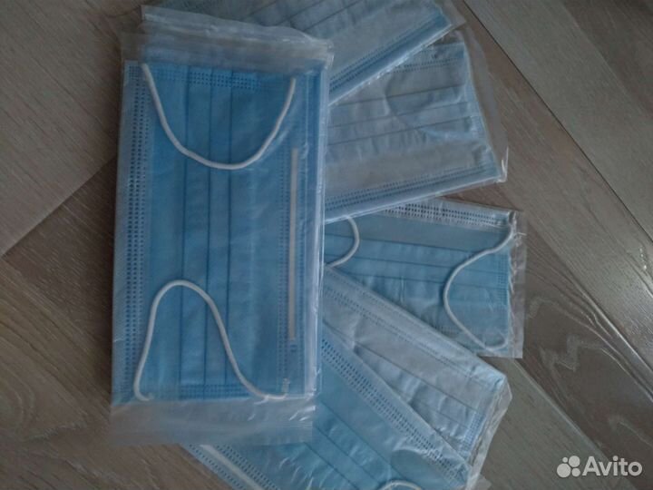 Маска одноразовая,в индивидуальной упаковке