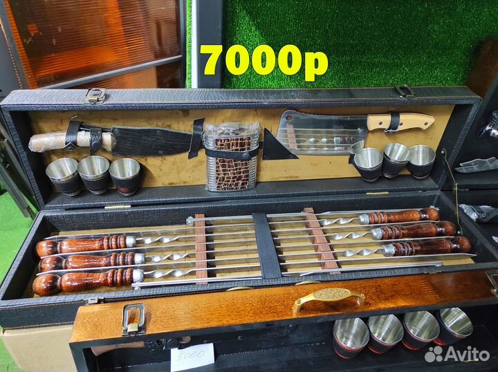 Шампура в кейсе в чемодане