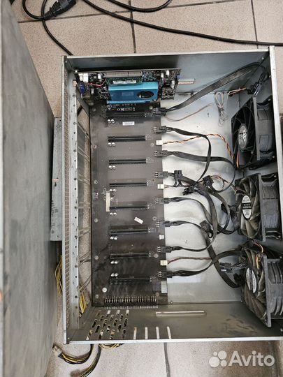 Ферма тушка риг на 7-8 карт с блоком питания