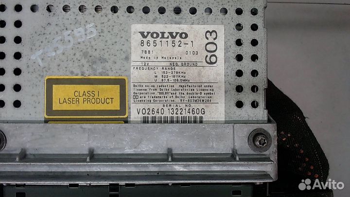 Магнитола Volvo V70, 2001