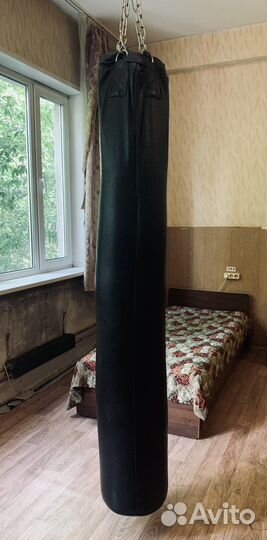 Боксерский мешок кожаный