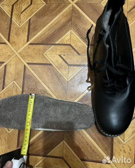 Ботинки кожанные зимние мужские