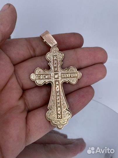 Золотой крест 25.65 гр., 8 см
