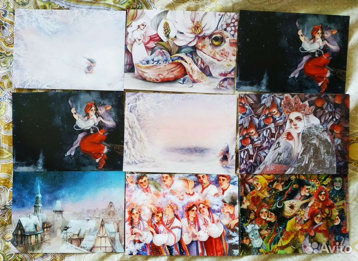 Набор открыток с иллюстрациями худ. О.Викторовой