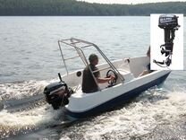 Пластиковая лодка с мотором Легант-350 Консоль Sea