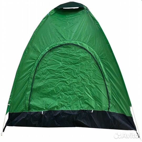 Палатка 4 места 1 слой быстросборная оранжево зеле
