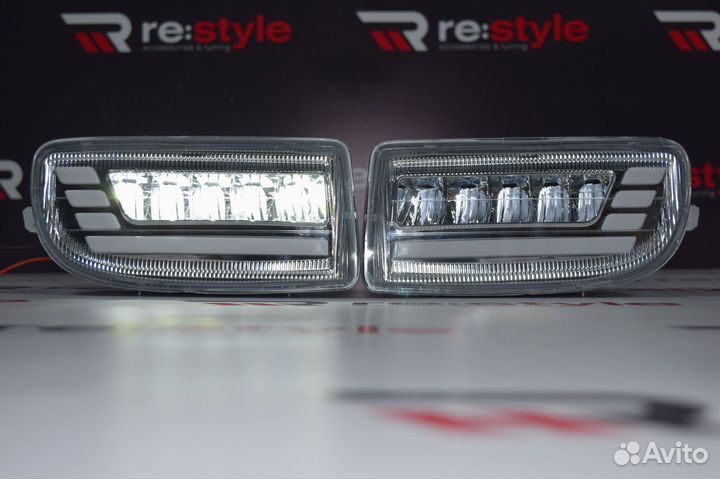 Туманки Toyota Land Cruiser 100 LED qkLPMr