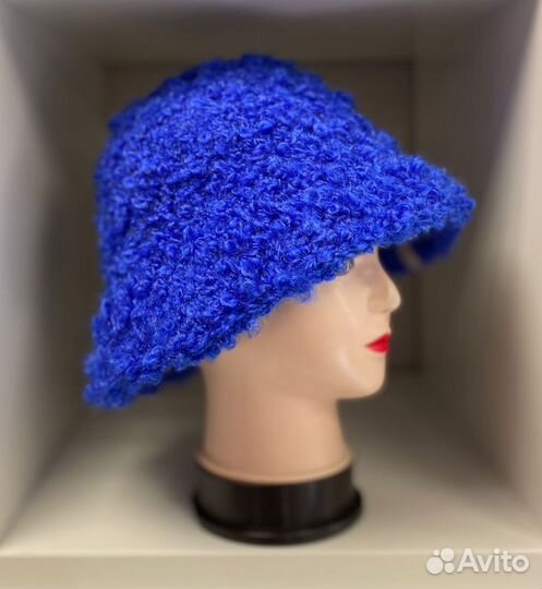Панама вязанная теплая